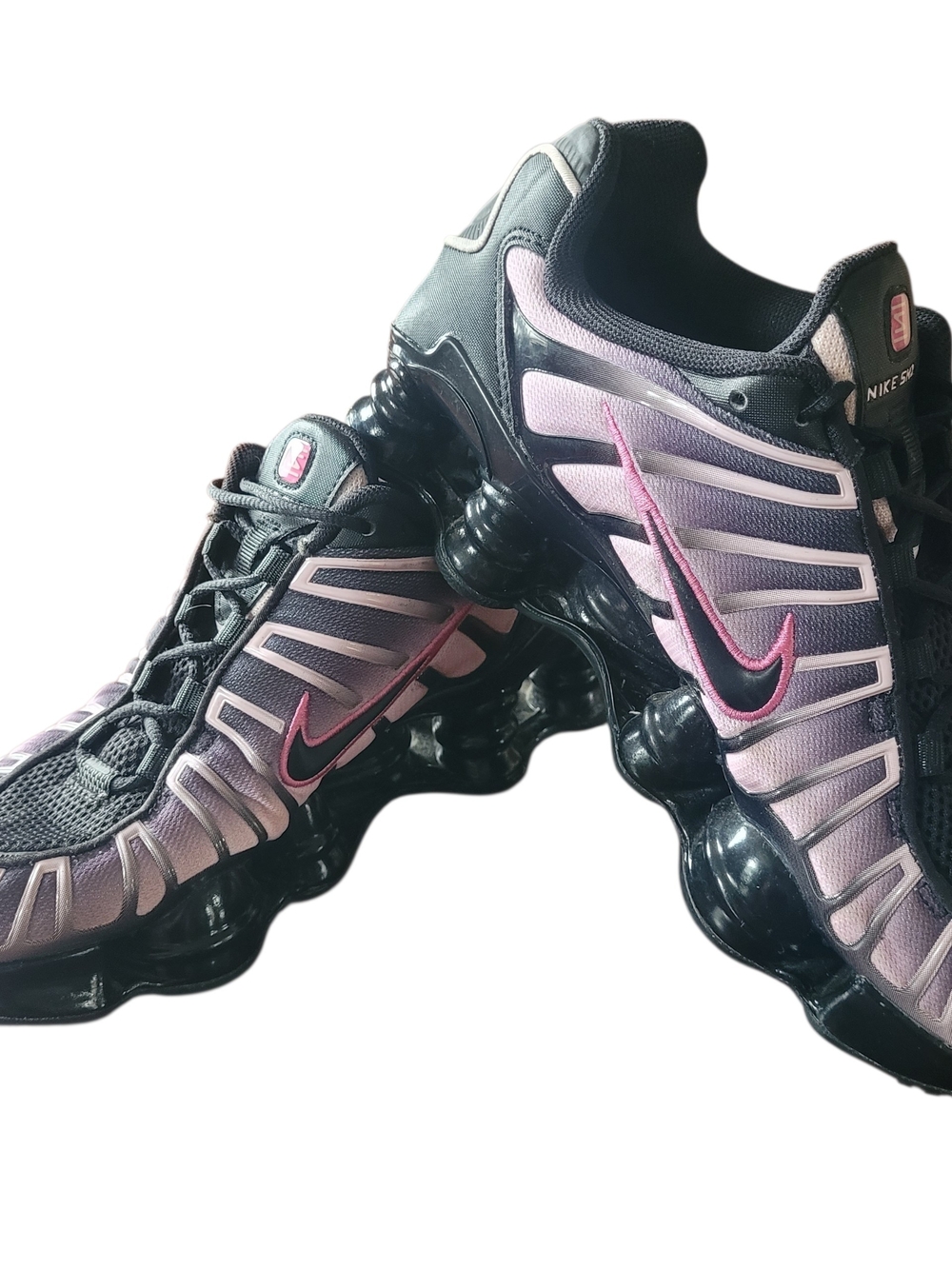 Nike Shox Women's Black and Light Pink  Shoes
